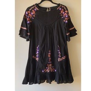 Free People Pavlo flower embroidered dress